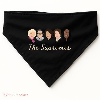 THE SUPREMES Ketanji Brown Jackson RBG Sotomayor Cute USA-Made Doggie Bandana