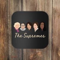 THE SUPREMES Ketanji Brown Jackson RBG Sotomayor Cute Coaster thumb 0