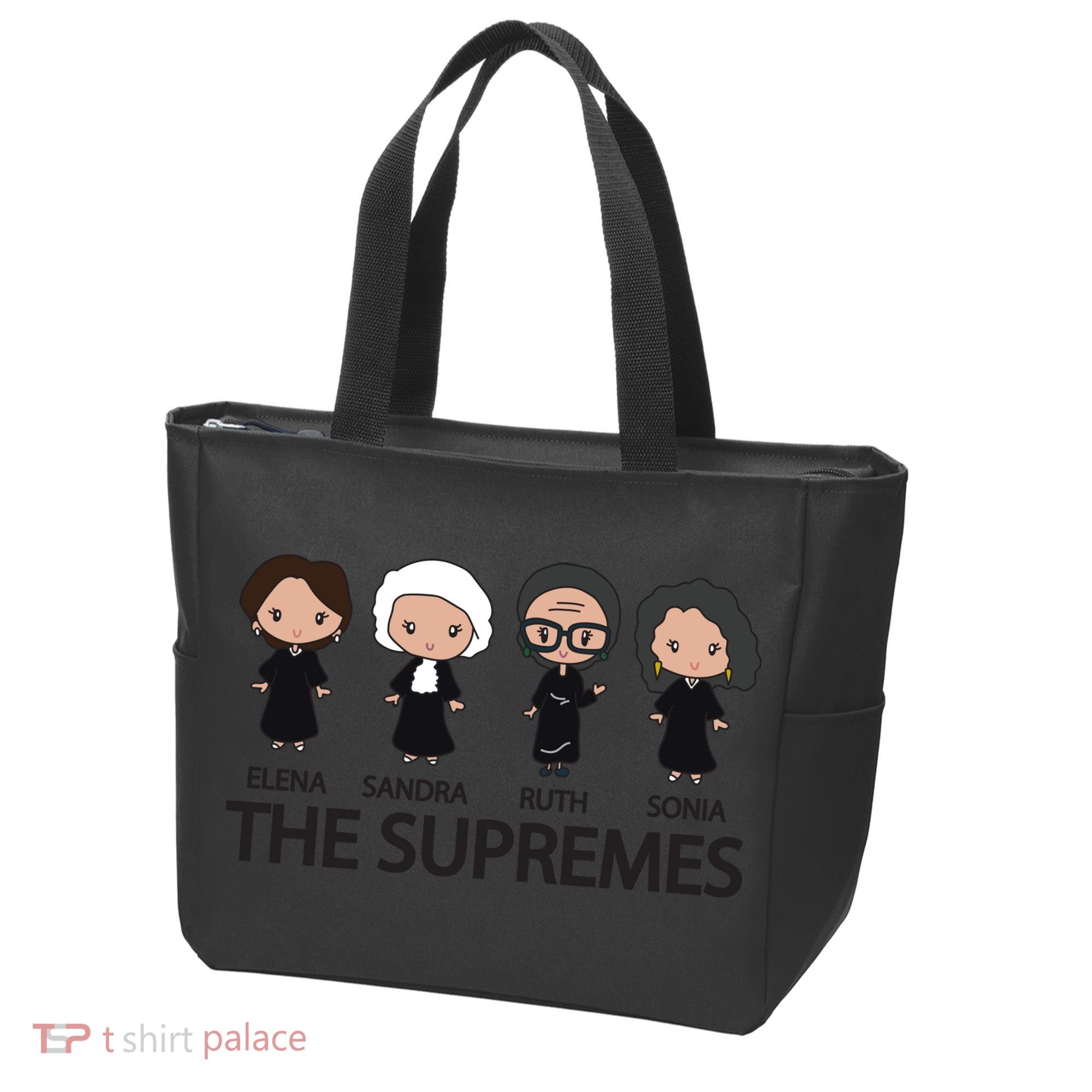 THE SUPREMES Ketanji Brown Jackson RBG Elena Sandra Ruth Sonia Tote Bag