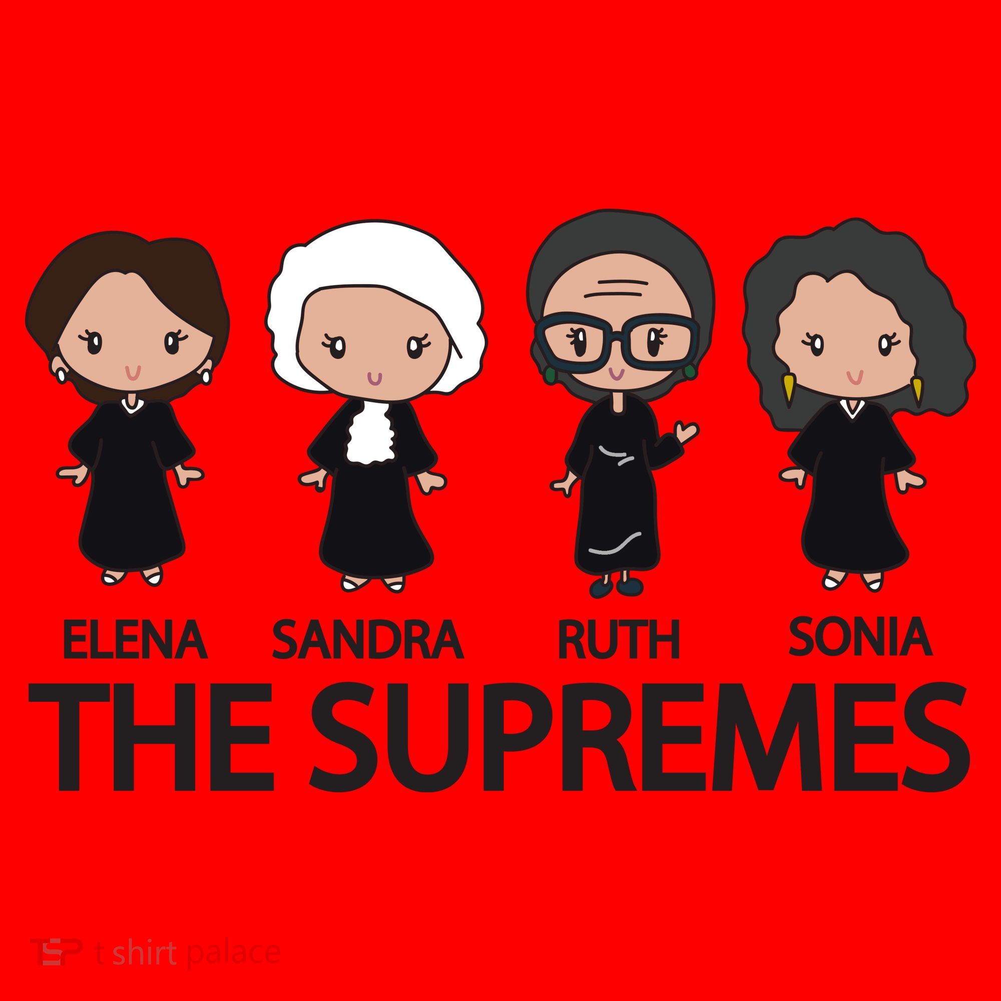 THE SUPREMES Ketanji Brown Jackson RBG Elena Sandra Ruth Sonia Santa Hat