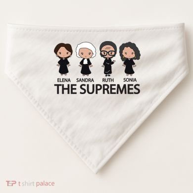 THE SUPREMES Ketanji Brown Jackson RBG Elena Sandra Ruth Sonia USA-Made Doggie Bandana