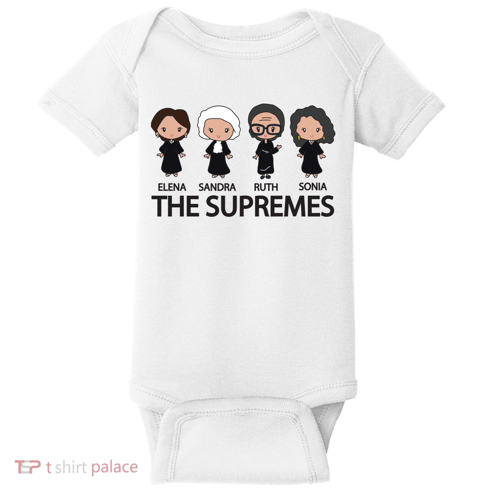 THE SUPREMES Ketanji Brown Jackson RBG Elena Sandra Ruth Sonia Baby Bodysuit