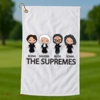 THE SUPREMES Ketanji Brown Jackson RBG Elena Sandra Ruth Sonia Golf Towel thumb 1