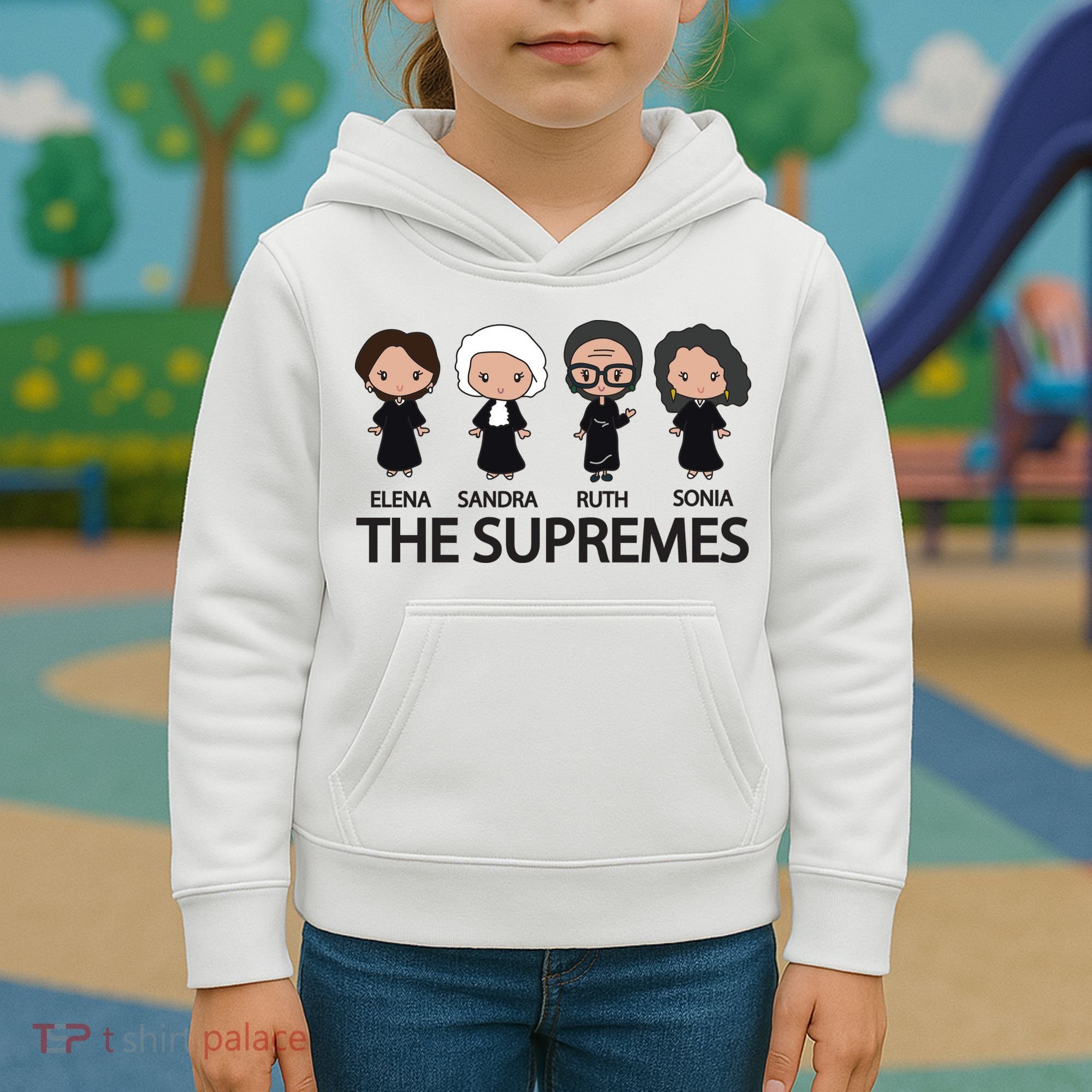 THE SUPREMES Ketanji Brown Jackson RBG Elena Sandra Ruth Sonia Kids Hoodie
