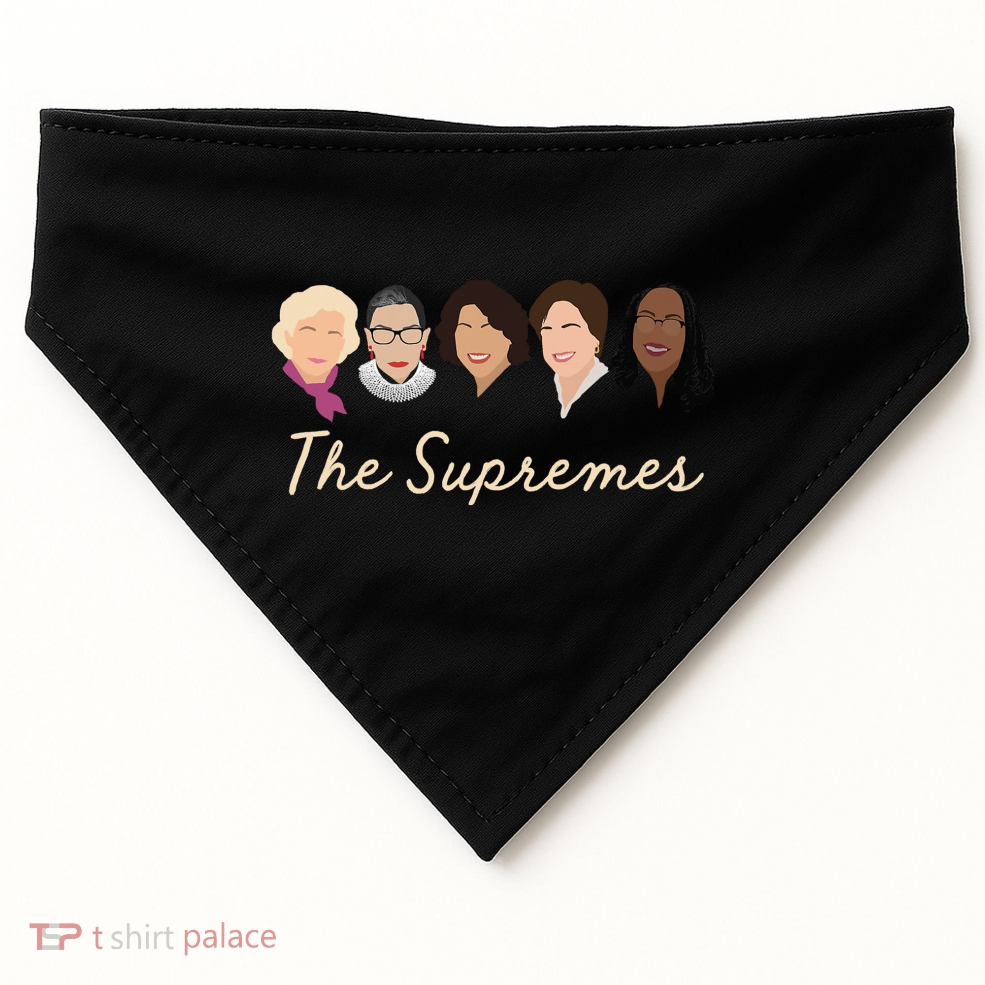 THE SUPREMES Ketanji Brown Jackson SCOTUS RBG Sotomayor Meme USA-Made Doggie Bandana