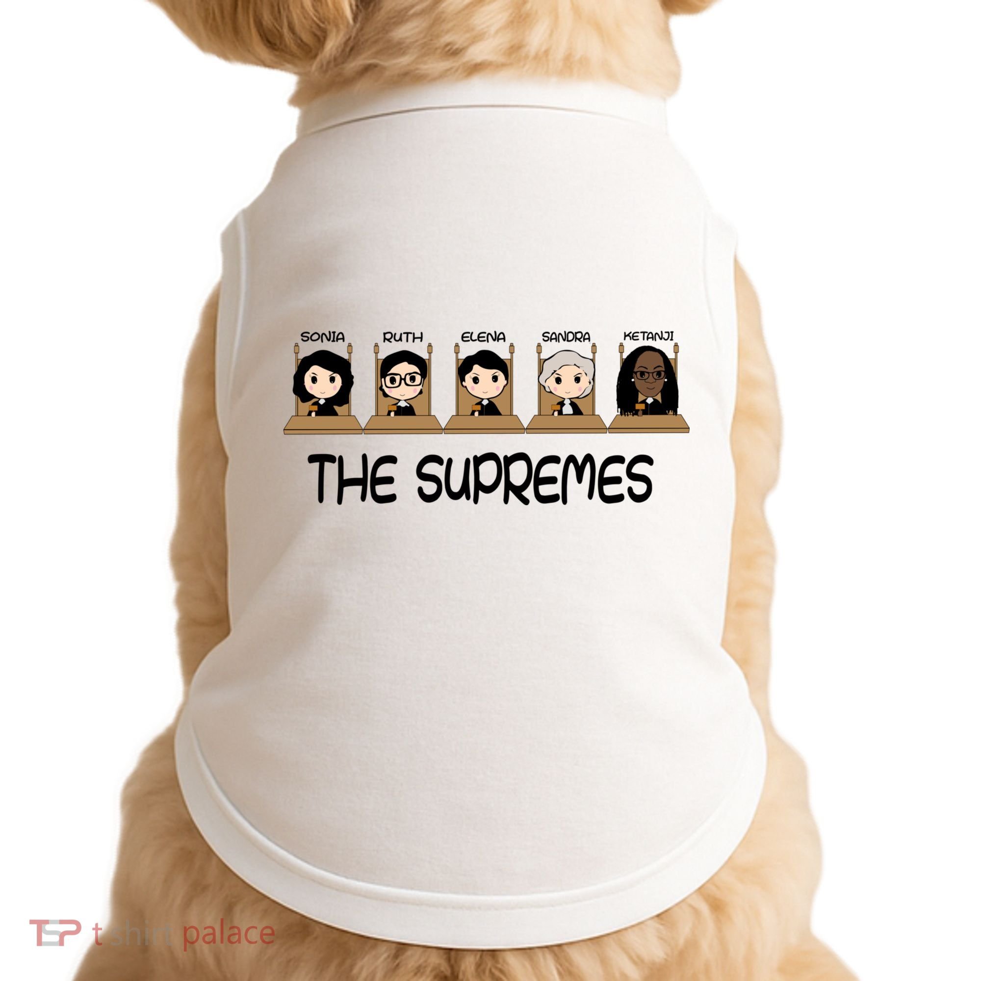 THE SUPREMES Ketanji Brown Jackson RBG Sotomayor Cute Doggie Tank