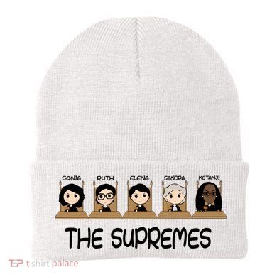 THE SUPREMES Ketanji Brown Jackson RBG Sotomayor Cute Beanie