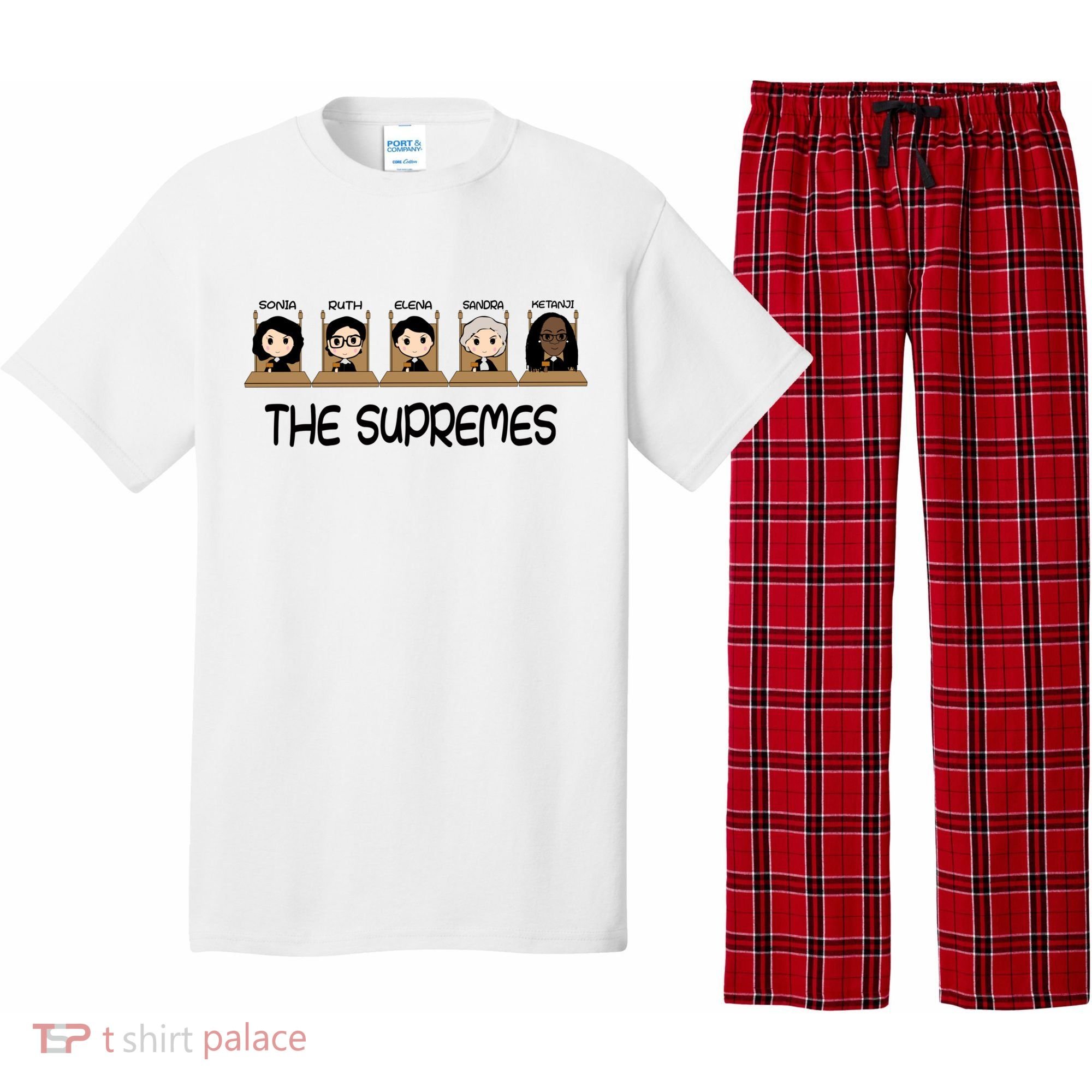 THE SUPREMES Ketanji Brown Jackson RBG Sotomayor Cute Pajama Set