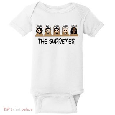 THE SUPREMES Ketanji Brown Jackson RBG Sotomayor Cute Baby Bodysuit