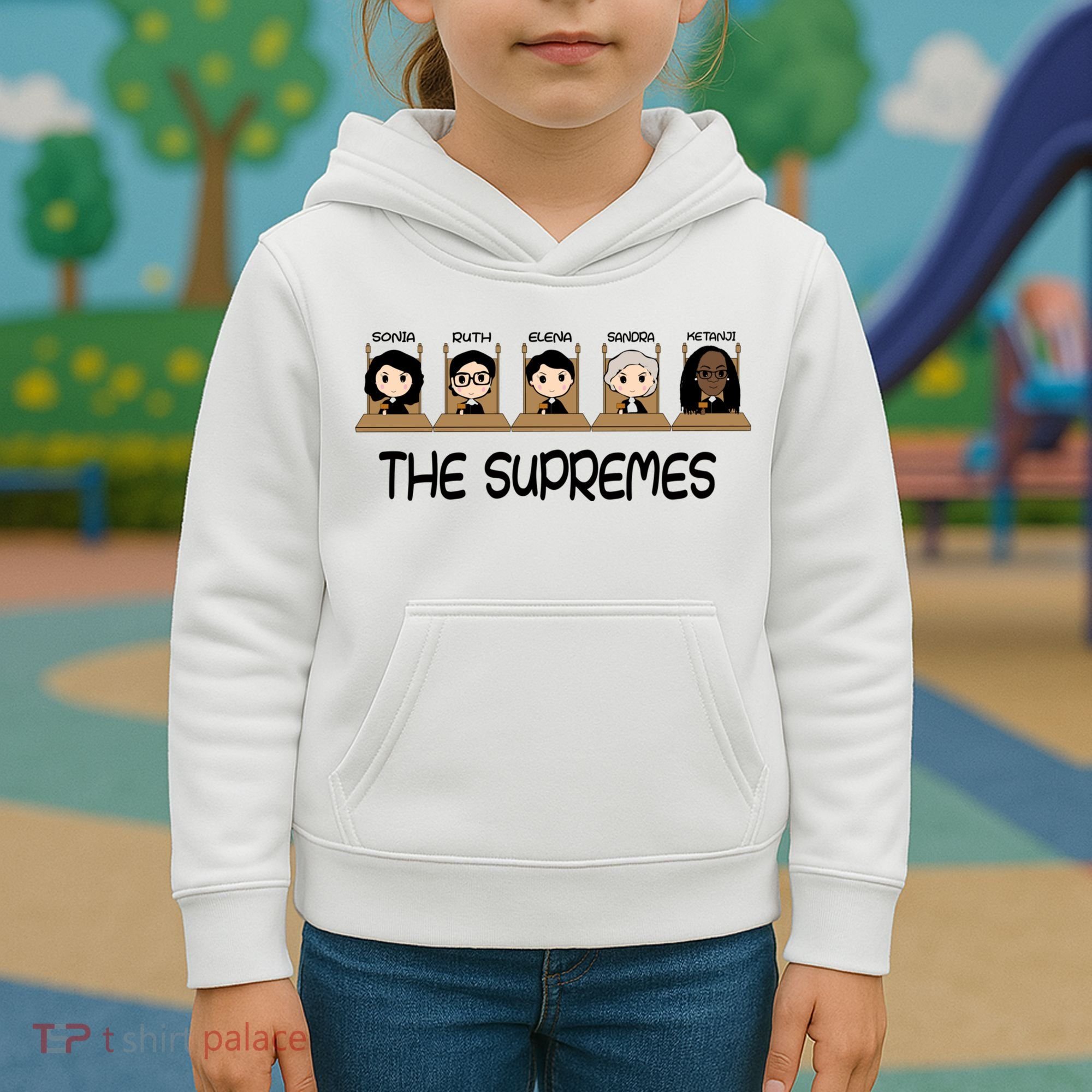 THE SUPREMES Ketanji Brown Jackson RBG Sotomayor Cute Kids Hoodie