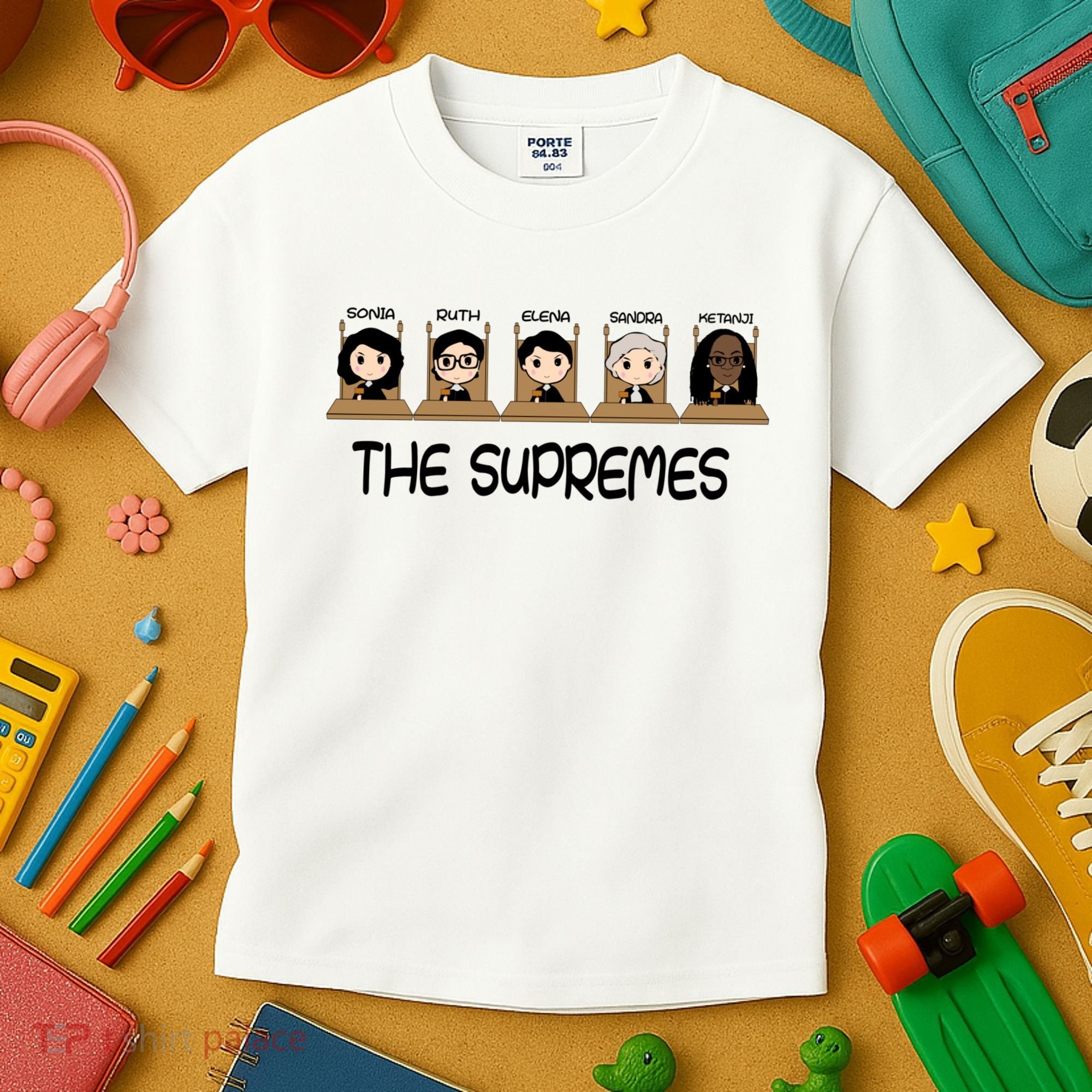 THE SUPREMES Ketanji Brown Jackson RBG Sotomayor Cute Kids T-Shirt