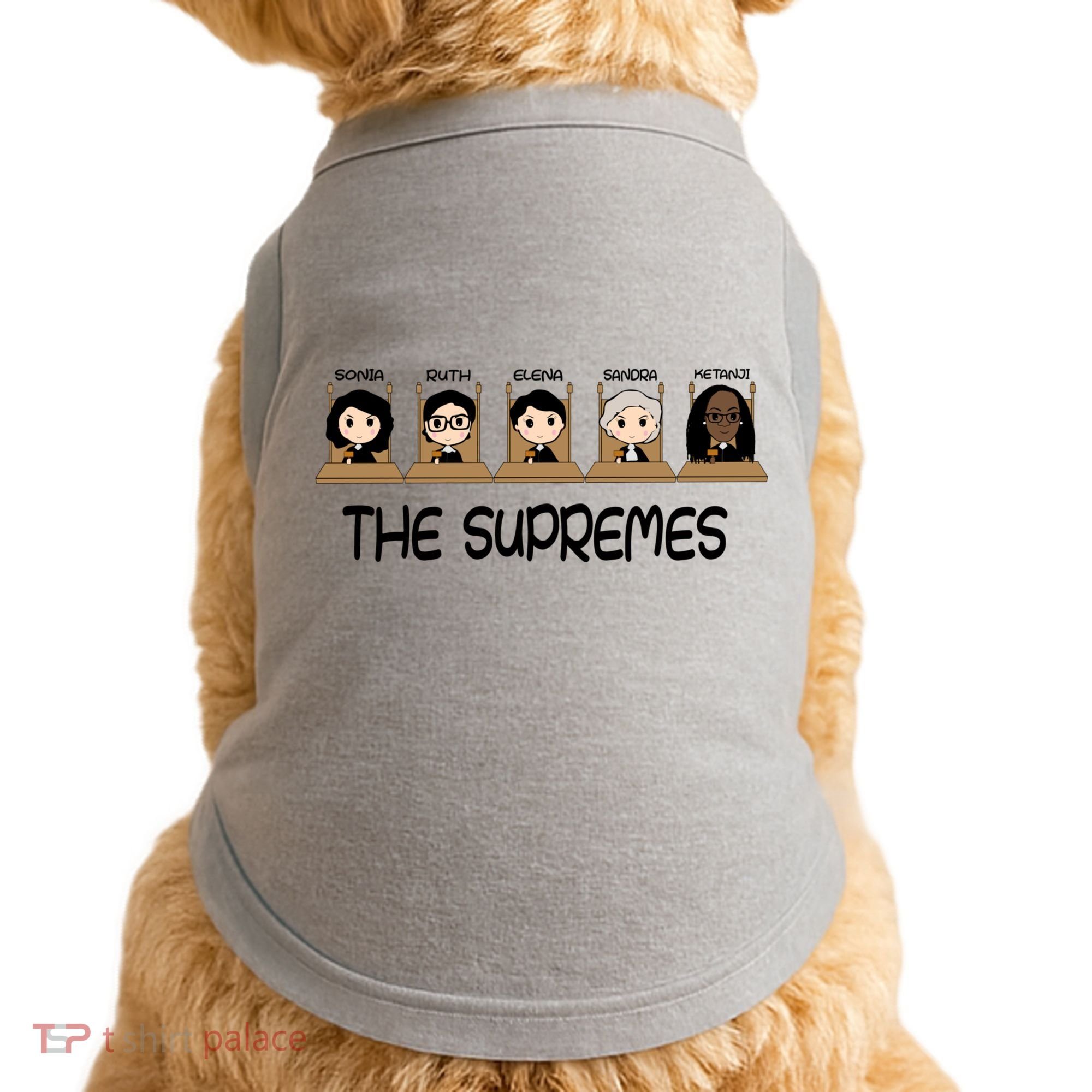 THE SUPREMES Ketanji Brown Jackson RBG Sotomayor Cute Doggie Tank