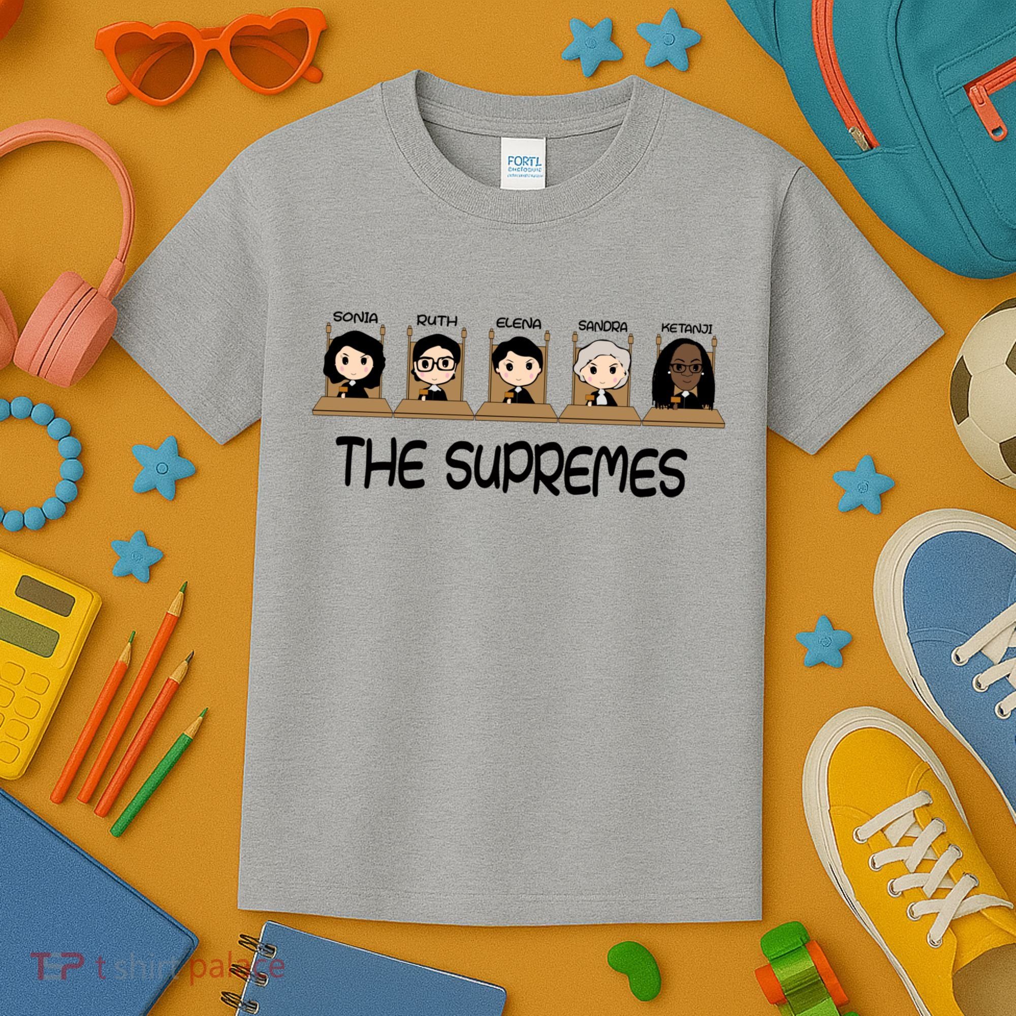 THE SUPREMES Ketanji Brown Jackson RBG Sotomayor Cute Kids T-Shirt