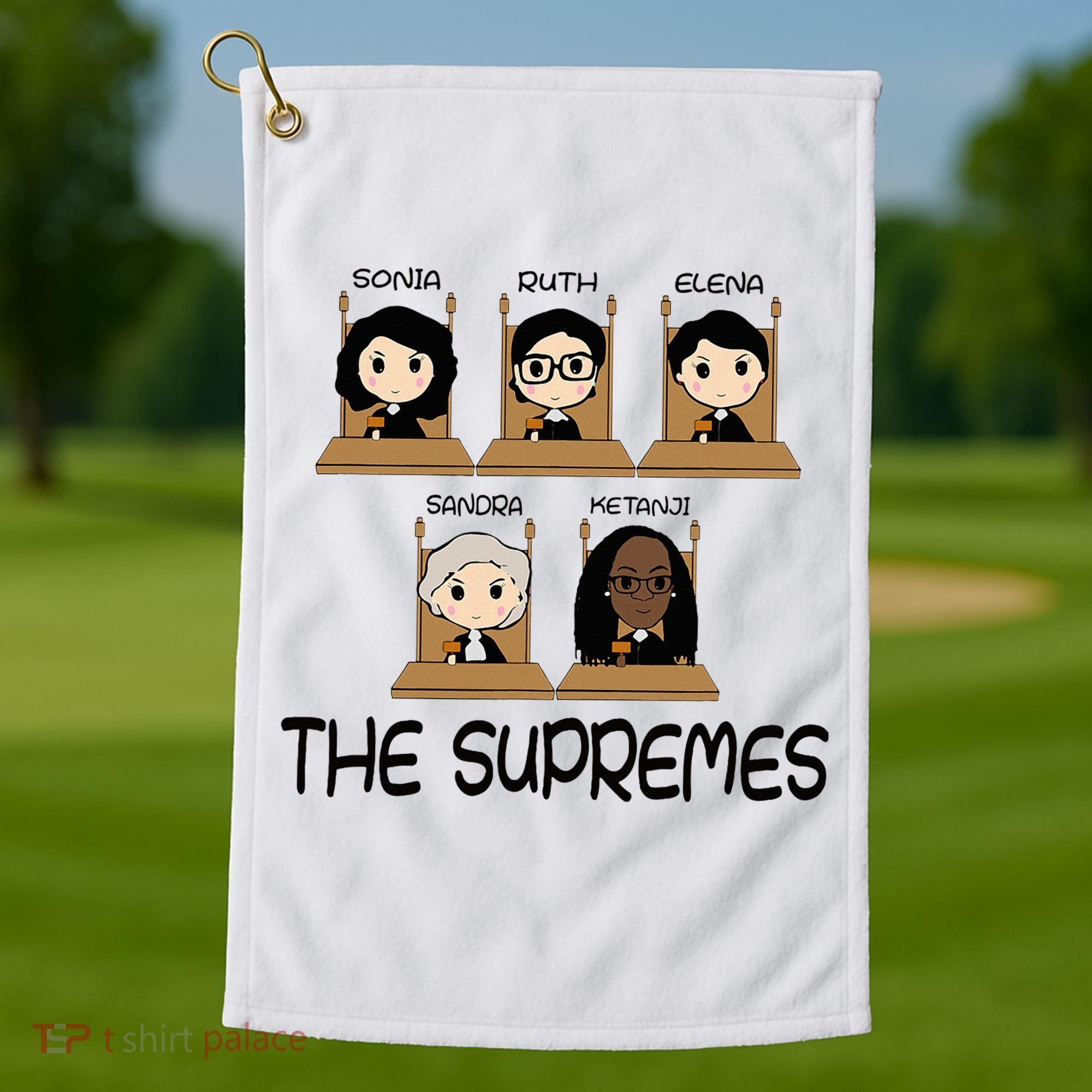 The Supremes Ketanji Brown Jackson Rbg Sotomayor Golf Towel