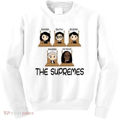 The Supremes Ketanji Brown Jackson Rbg Sotomayor Kids Sweatshirt