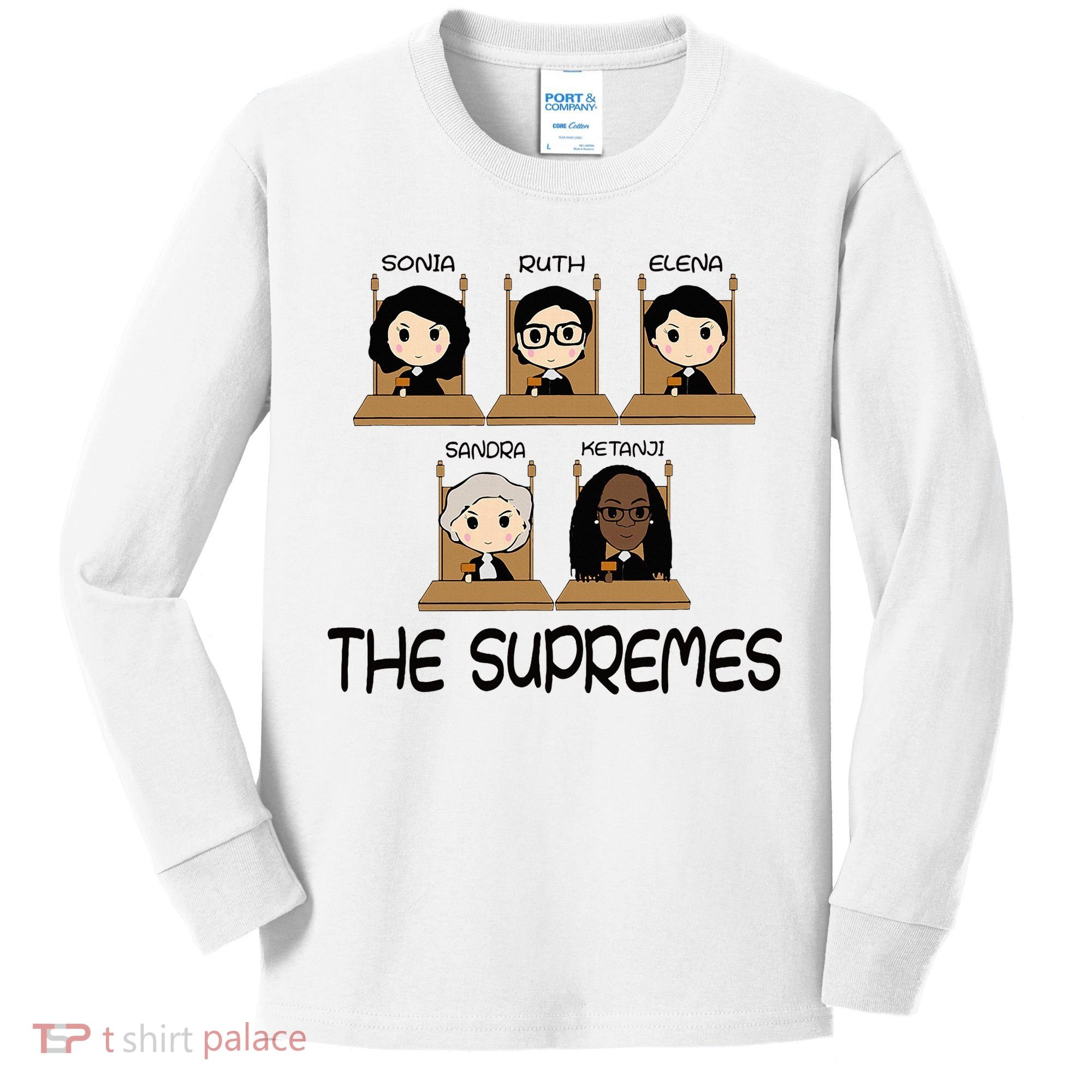 The Supremes Ketanji Brown Jackson Rbg Sotomayor Kids Long Sleeve Shirt