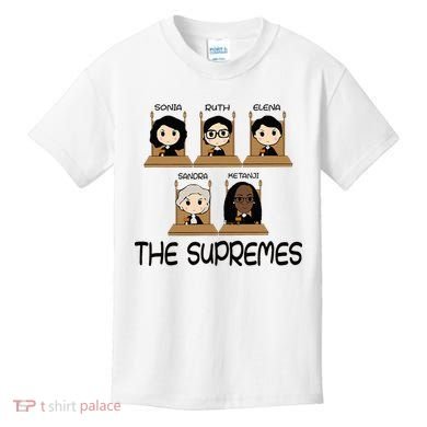 The Supremes Ketanji Brown Jackson Rbg Sotomayor Kids T-Shirt