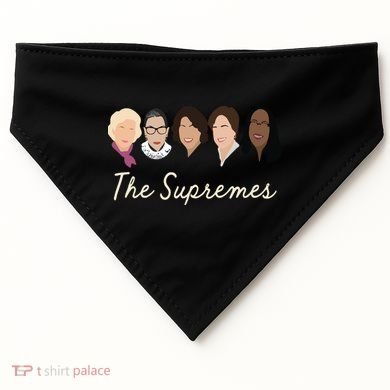 The Supremes Ketanji Brown Jackson Rbg Sotomayor Cute USA-Made Doggie Bandana