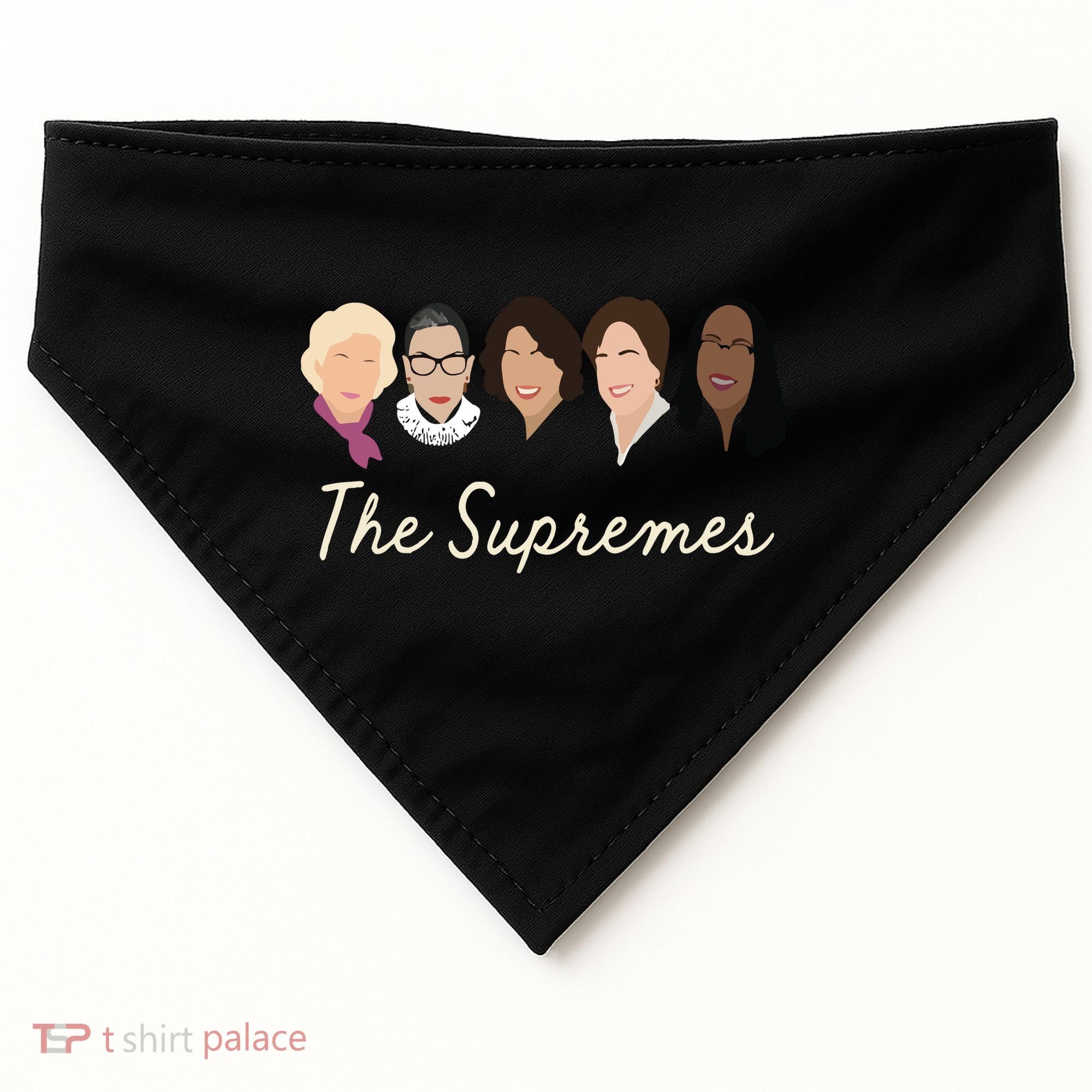The Supremes Ketanji Brown Jackson Rbg Sotomayor Cute USA-Made Doggie Bandana