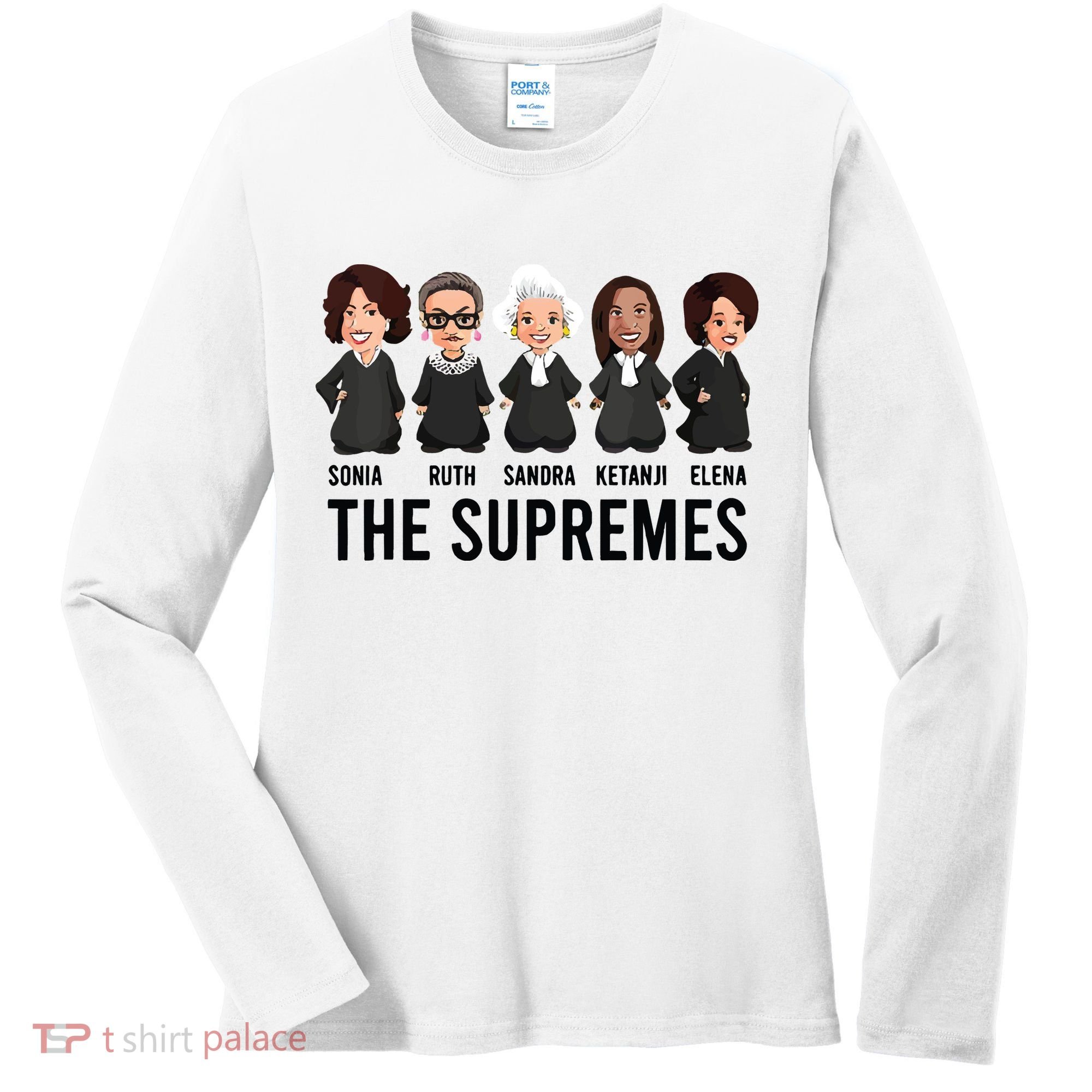The Supremes Ketanji Brown Jackson Rbg Sotomayor Cute Women's Long Sleeve Shirt