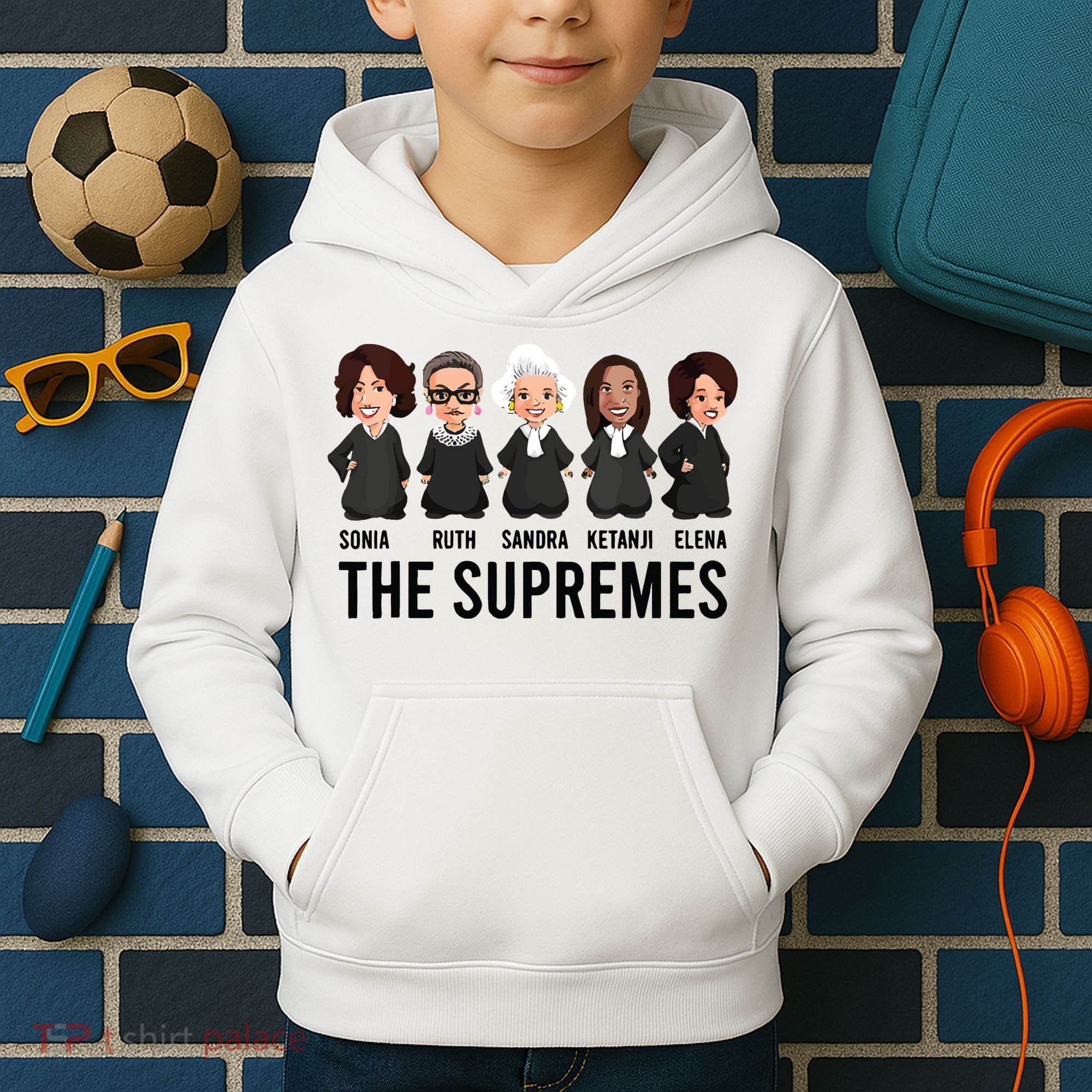 The Supremes Ketanji Brown Jackson Rbg Sotomayor Cute Kids Hoodie