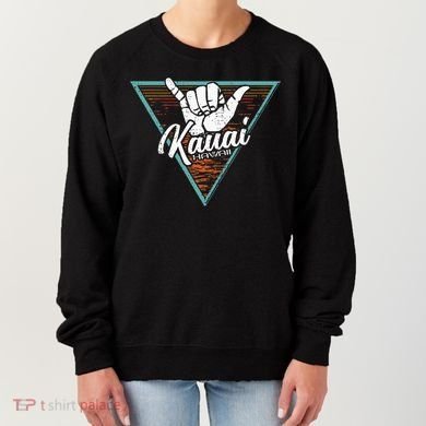 Tropical Shaka Kauai Hawaii Kauai Hi Women's Sweatshirt