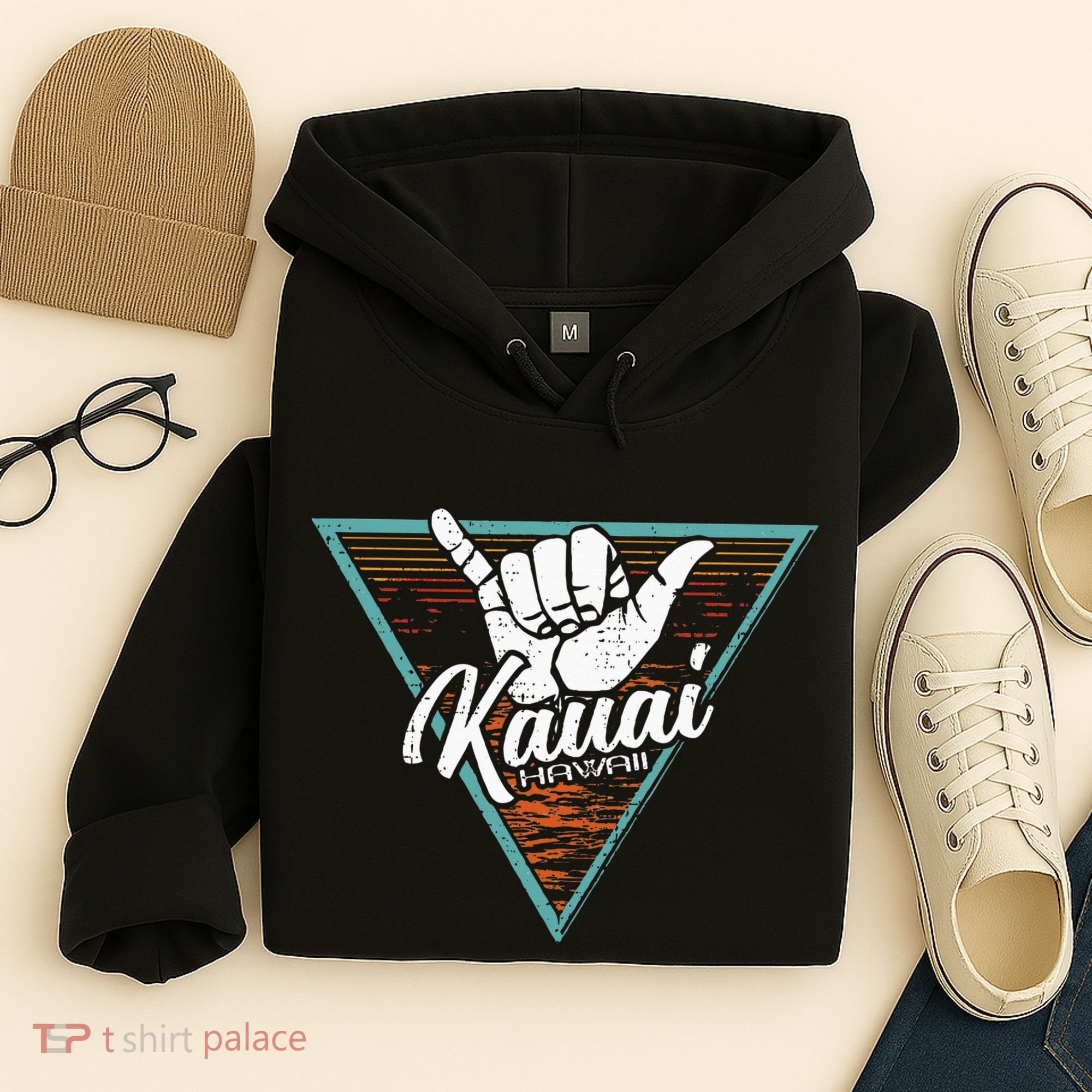 Tropical Shaka Kauai Hawaii Kauai Hi Hoodie
