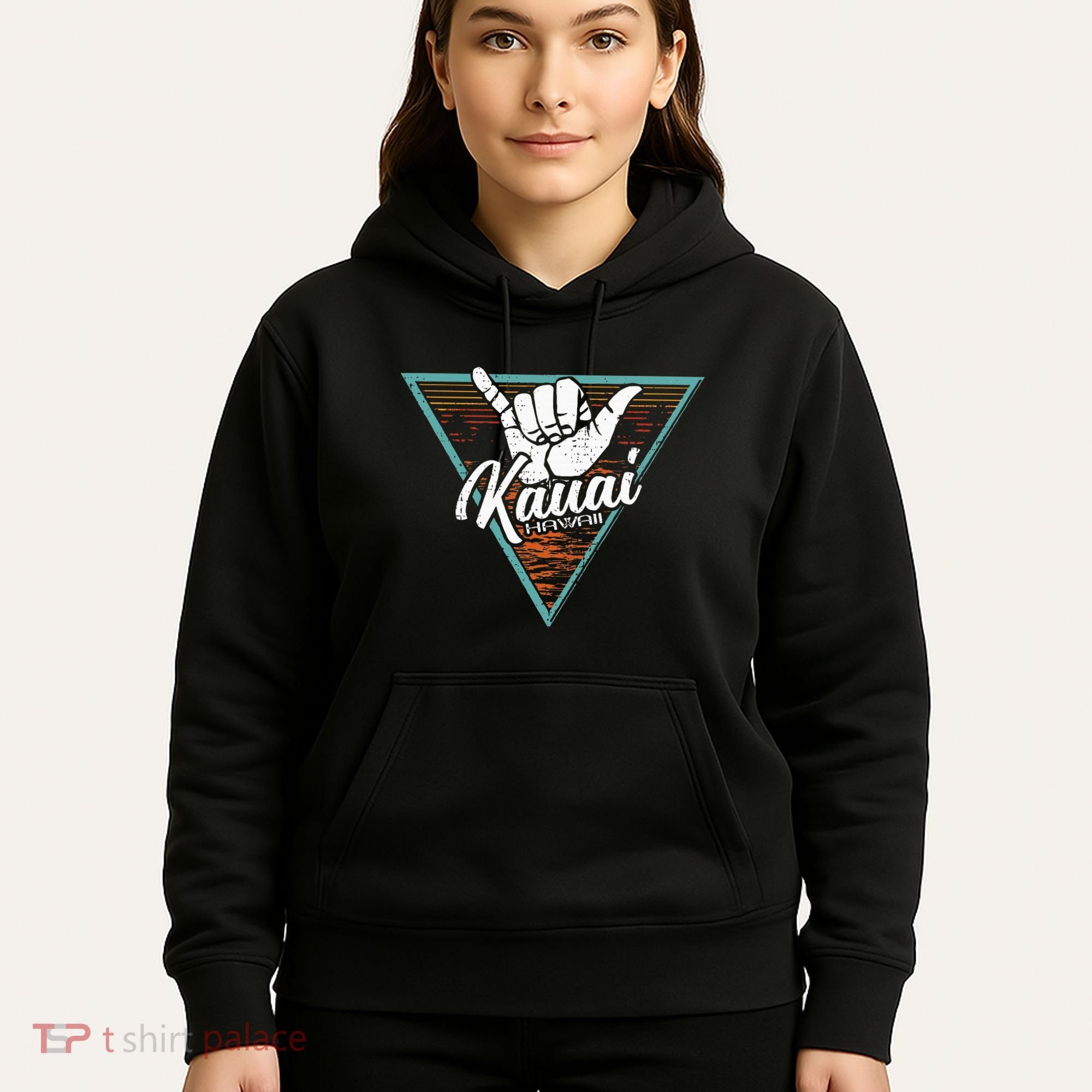 Tropical Shaka Kauai Hawaii Kauai Hi Hoodie