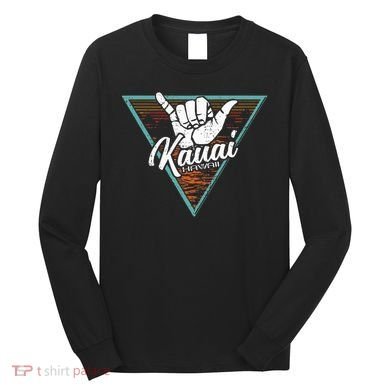 Tropical Shaka Kauai Hawaii Kauai Hi Long Sleeve Shirt