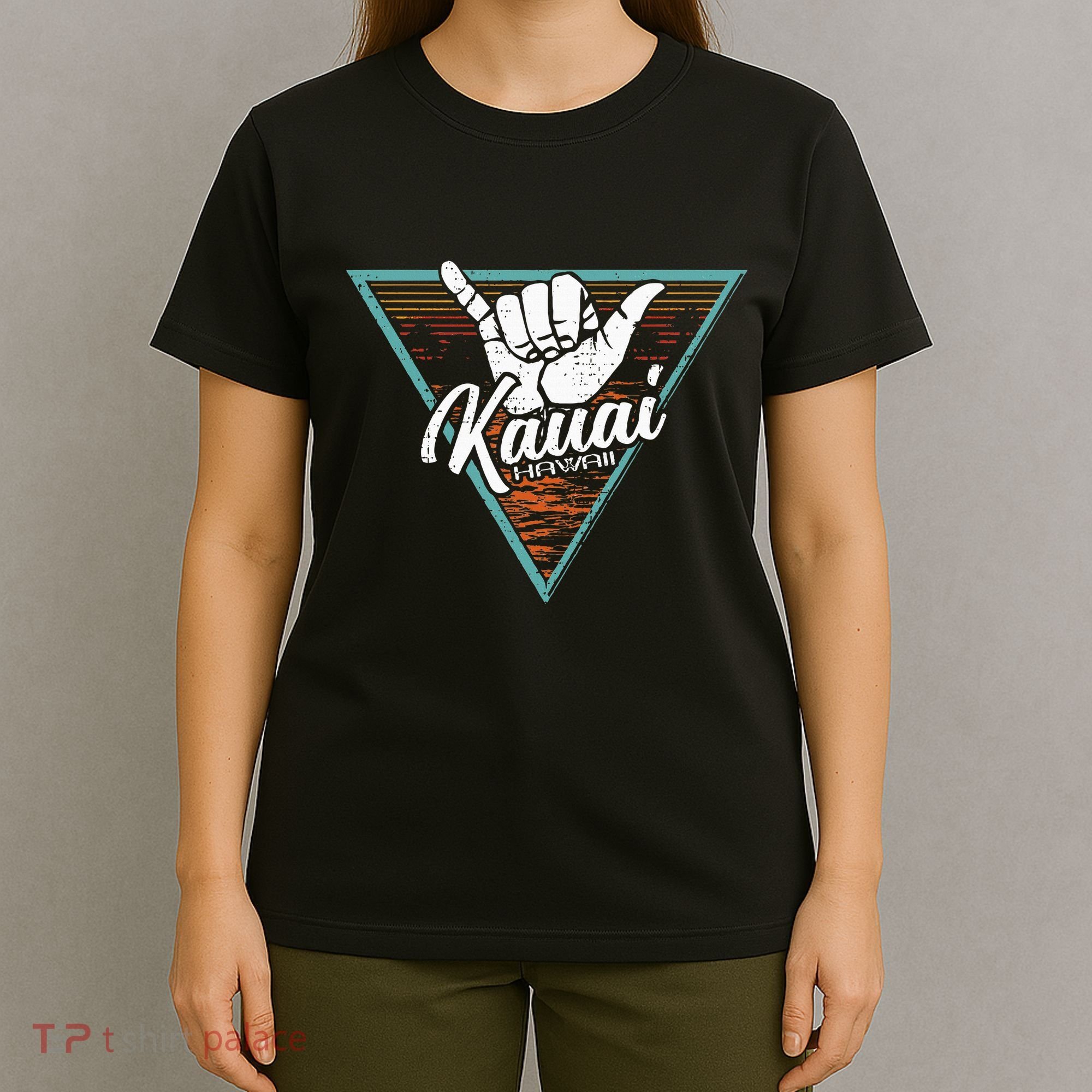 Tropical Shaka Kauai Hawaii Kauai Hi T-Shirt