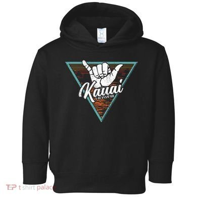 Tropical Shaka Kauai Hawaii Kauai Hi Toddler Hoodie
