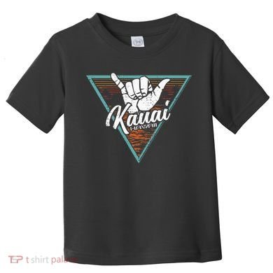 Tropical Shaka Kauai Hawaii Kauai Hi Toddler T-Shirt