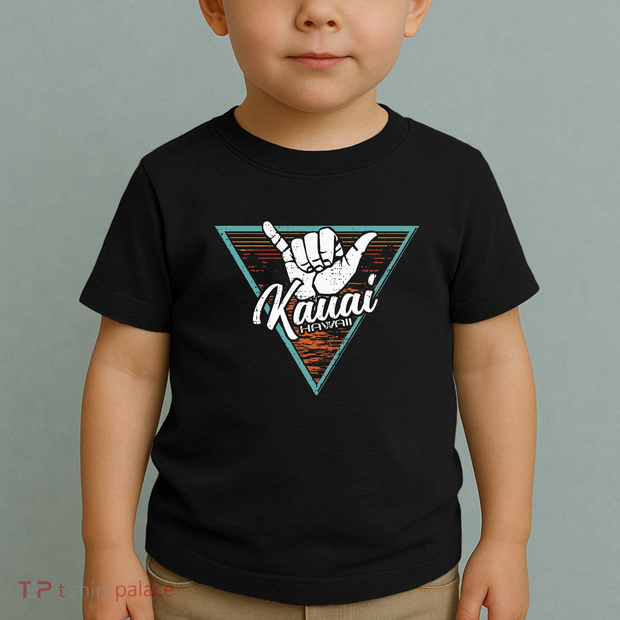 Tropical Shaka Kauai Hawaii Kauai Hi Toddler T-Shirt