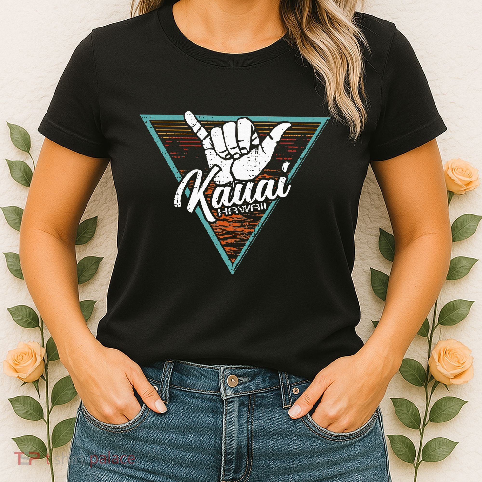 Tropical Shaka Kauai Hawaii Kauai Hi Women's T-Shirt