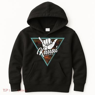Tropical Shaka Kauai Hawaii Kauai Hi Kids Hoodie