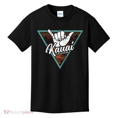 Tropical Shaka Kauai Hawaii Kauai Hi Kids T-Shirt