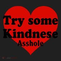 Try Some Kindness Asshole Heart Women's Sweatshirt thumb 2