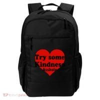 Try Some Kindness Asshole Heart Backpack thumb 0