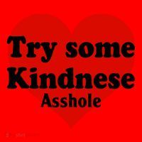 Try Some Kindness Asshole Heart Santa Hat thumb 1