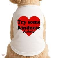 Try Some Kindness Asshole Heart Doggie Tank thumb 0