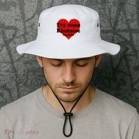 Try Some Kindness Asshole Heart Bucket Hat thumb 2