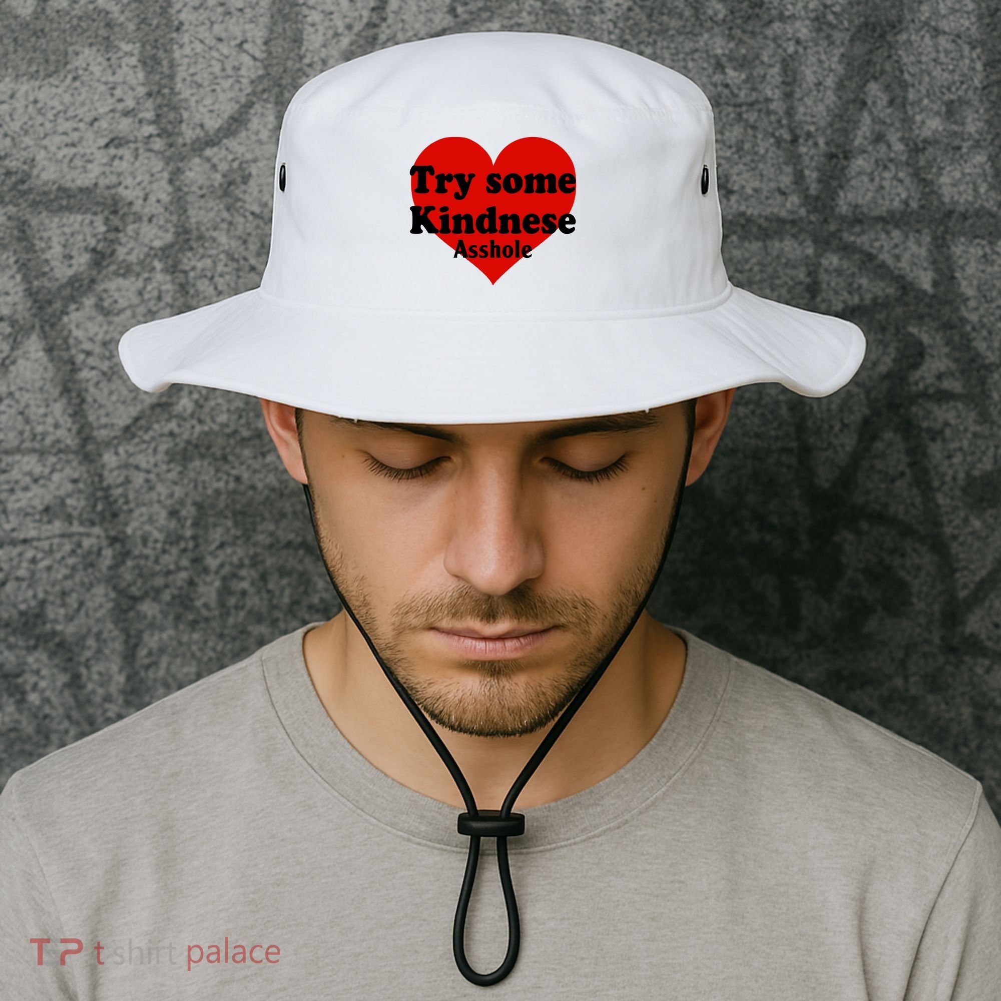 Try Some Kindness Asshole Heart Bucket Hat