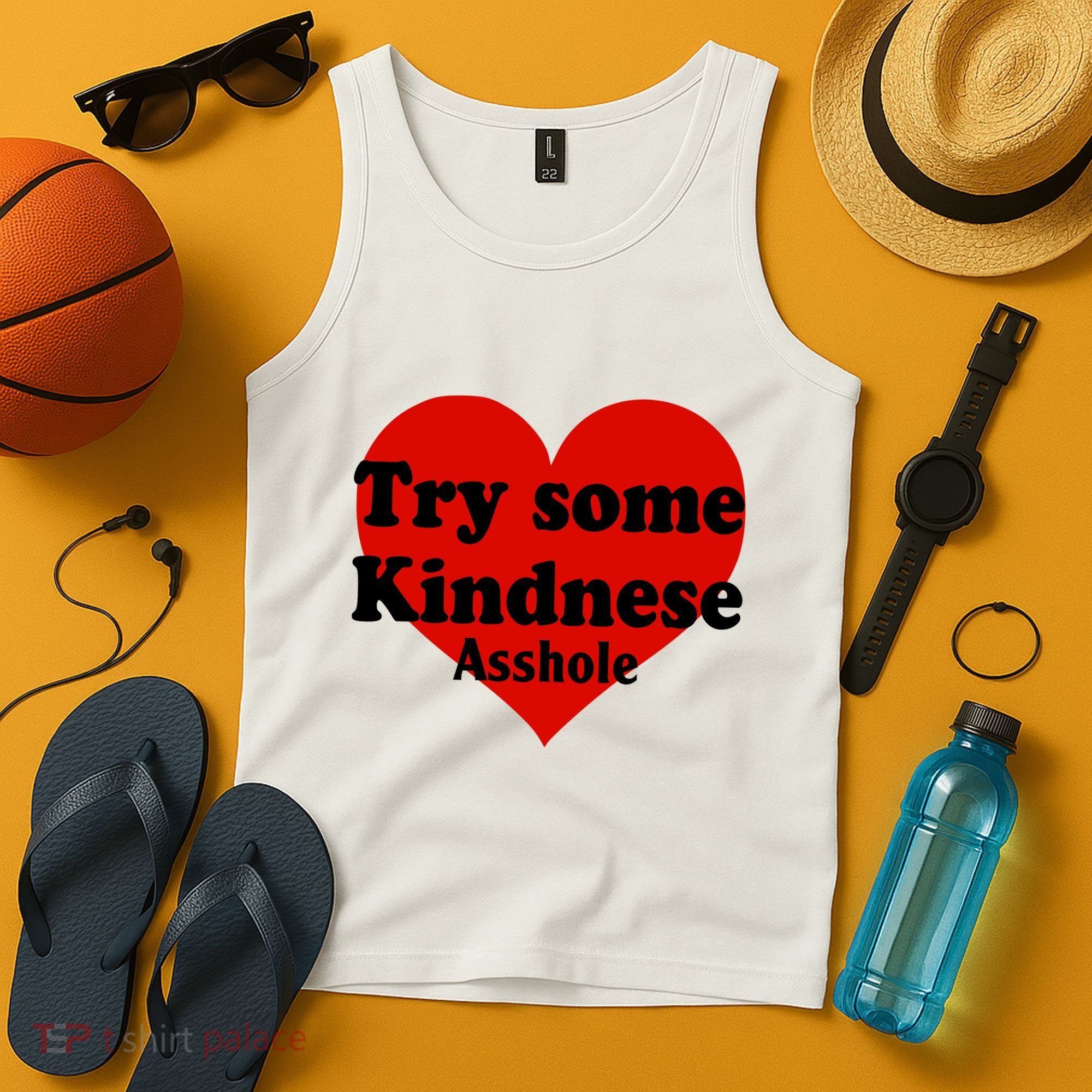 Try Some Kindness Asshole Heart Tank Top