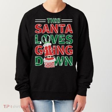 This Santa Loves Going Down Funny Women's Sweatshirt