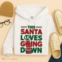 This Santa Loves Going Down Funny Hoodie thumb 4