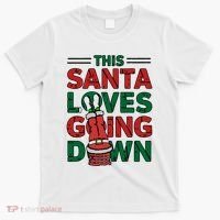 This Santa Loves Going Down Funny T-Shirt thumb 0
