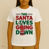This Santa Loves Going Down Funny T-Shirt thumb 4