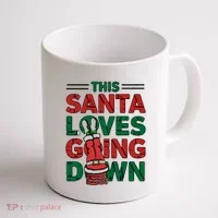 This Santa Loves Going Down Funny Coffee Mug thumb 1