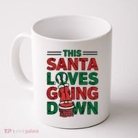 This Santa Loves Going Down Funny Coffee Mug thumb 0
