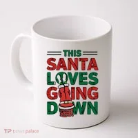 This Santa Loves Going Down Funny Coffee Mug thumb 0